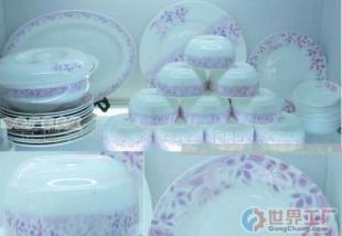 景德镇56头韩式樱花围边骨瓷餐具 东方瓷韵与浪漫韩风的完美邂逅
